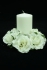 Cream Candle Ring for Pillar Candle (Lot of 1) SALE ITEM